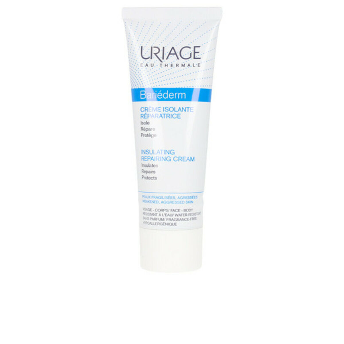 Uriage BARIEDERM Crema aislante y reparadora, solución antirozaduras piel irritada 75 ml