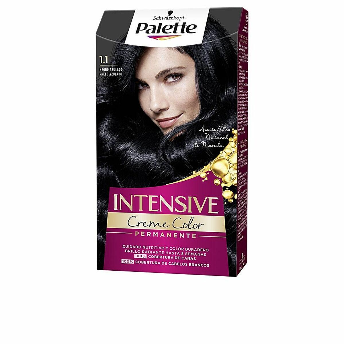PALETTE INTENSIVE tinte #1.1-negro azulado 1 u