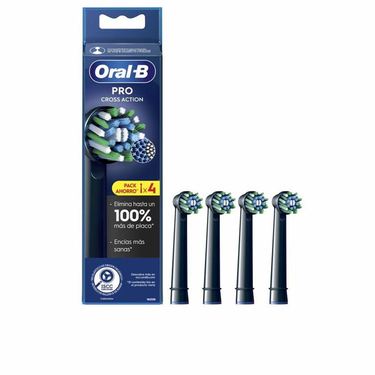 Oral-b PRO CROSS ACTION cabezales #negro 4 u