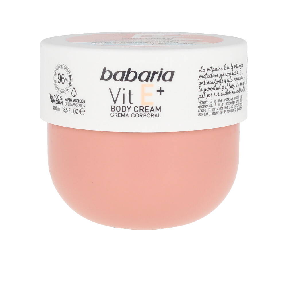 Babaria VITAMIN E+ body cream 100% vegan 400 ml