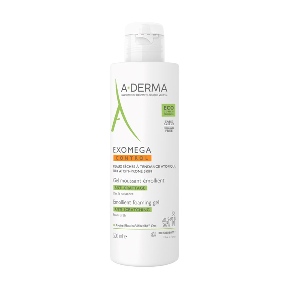 A-derma EXOMEGA CONTROL gel espumoso emoliente 500 ml