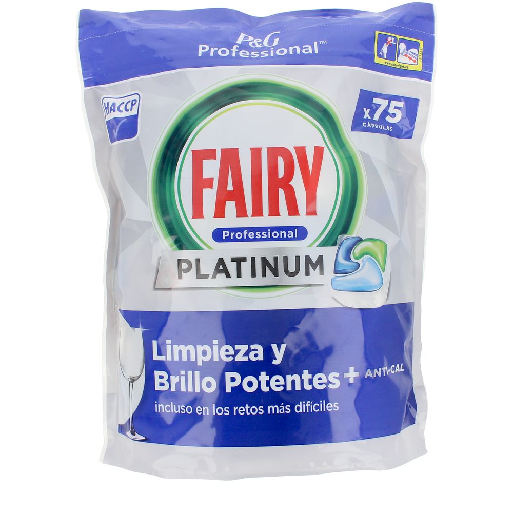 FAIRY PROFESSIONAL PLATINUM lavavajillas 75 cápsulas