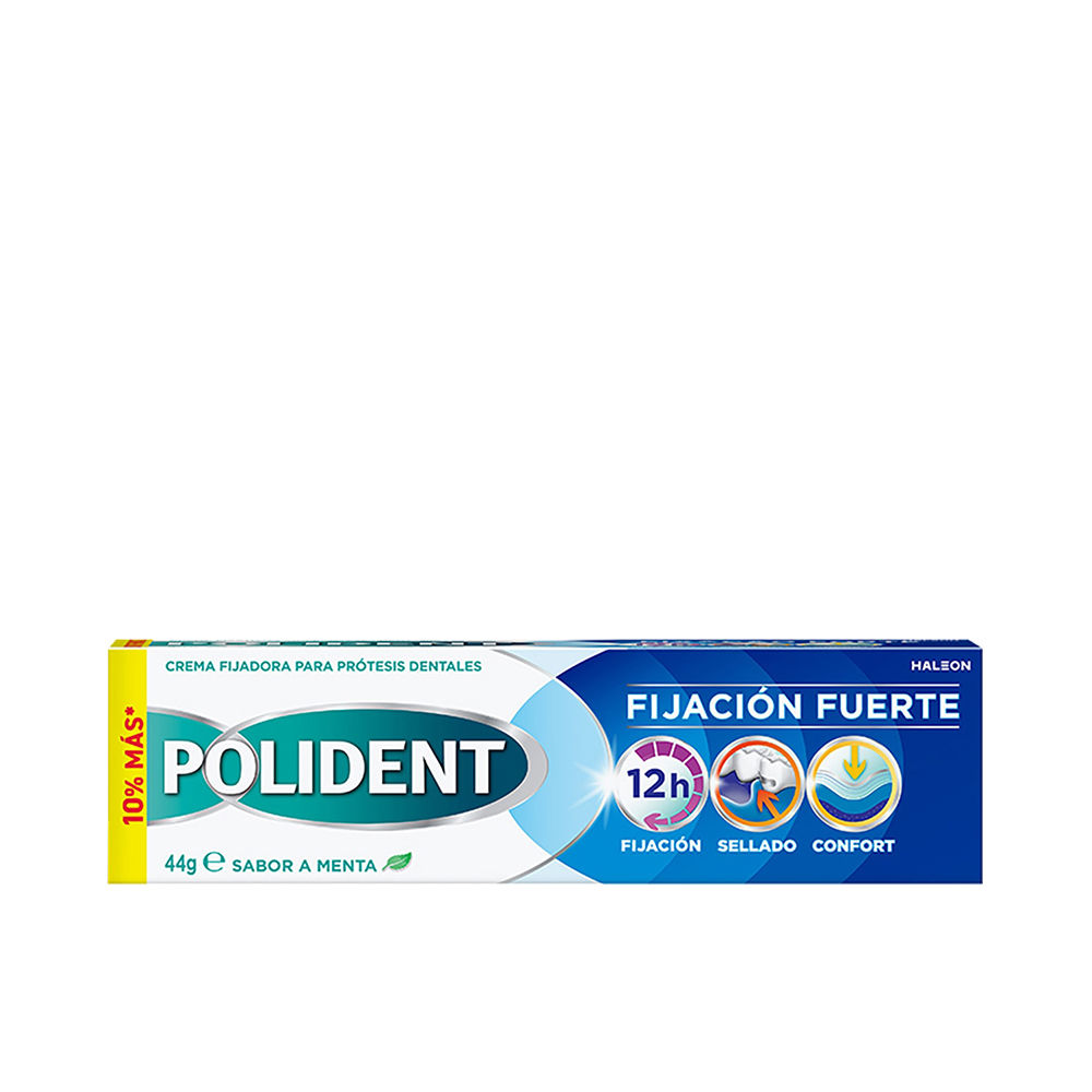 Polident CREMA FIJADORA prótesis dentales fijación fuerte sabor menta 44 gr