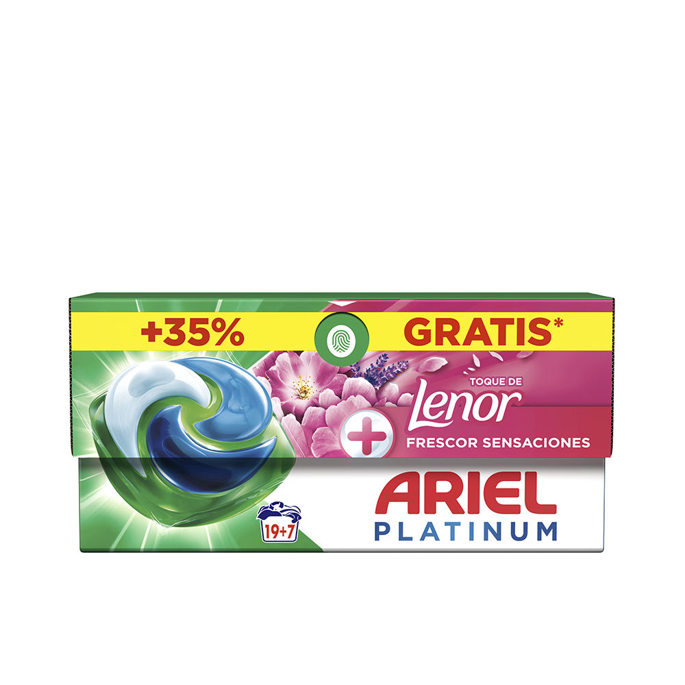 ARIEL PLATINUM SENSACIONES 3en1 detergente 26 cápsulas
